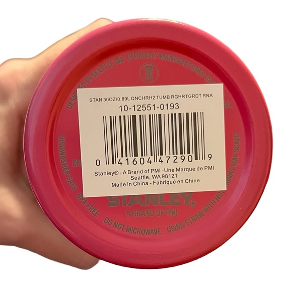 Stanley x Target Pink Heart 30 oz Stainless Steel Quencher Tumbler Brand New - Picture 7 of 7